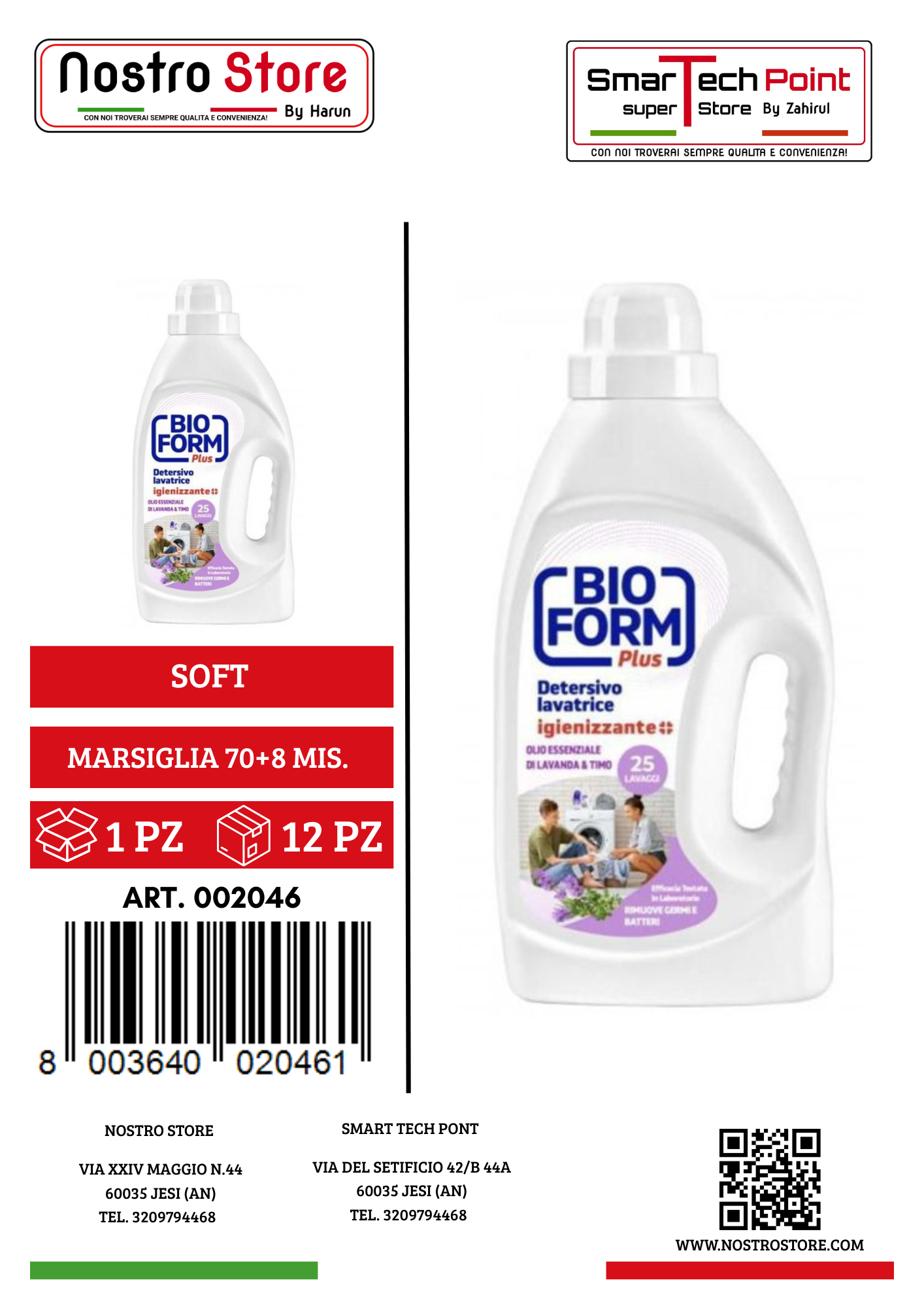 BIOFORM PLUS LAVATRICE IGIENIZZ.OLIO ESS.LAVANDA E TIMO 36 LAV.1