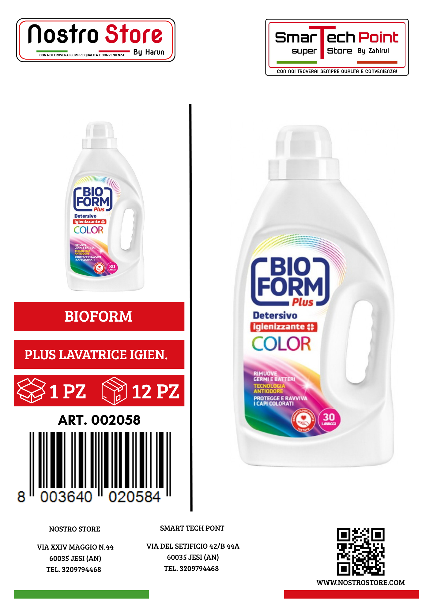 BIOFORM PLUS LAVATRICE IGIEN. COLOR 36 LAV. 1625ML