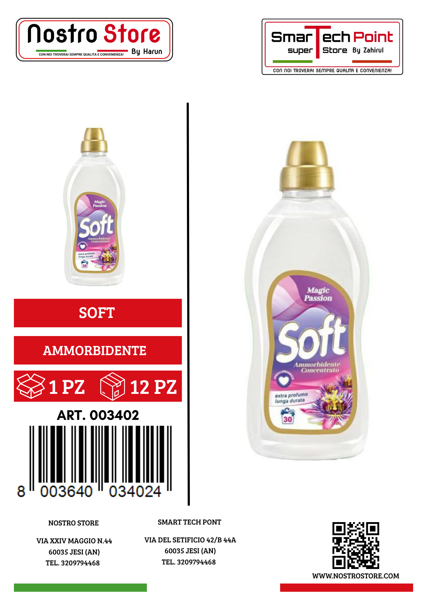 SOFT AMMORBIDENTE CONC.MAGIC PASSION 30 LAV. 750ML