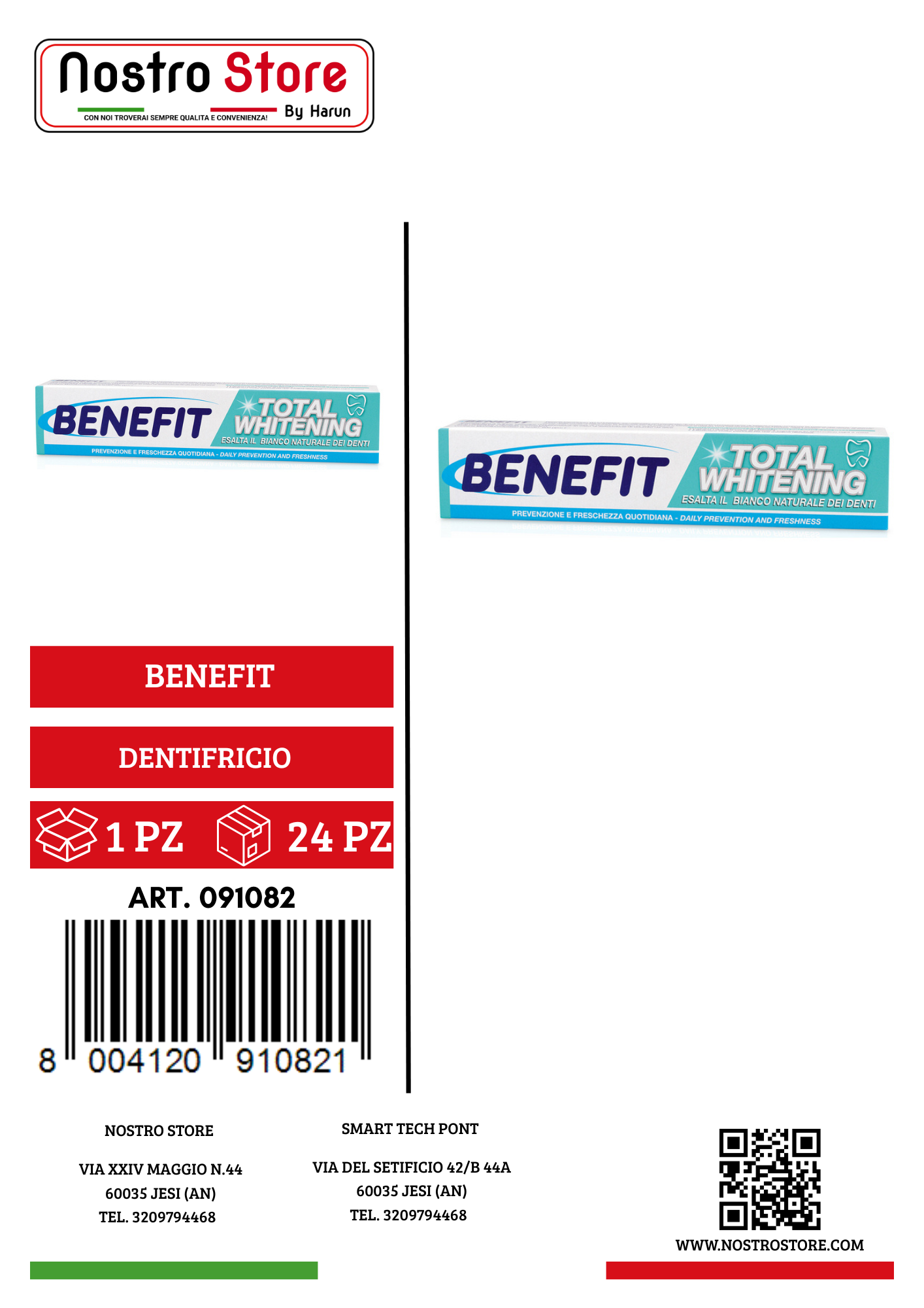 BENEFIT DENTIFRICIO WHITENING 75ML