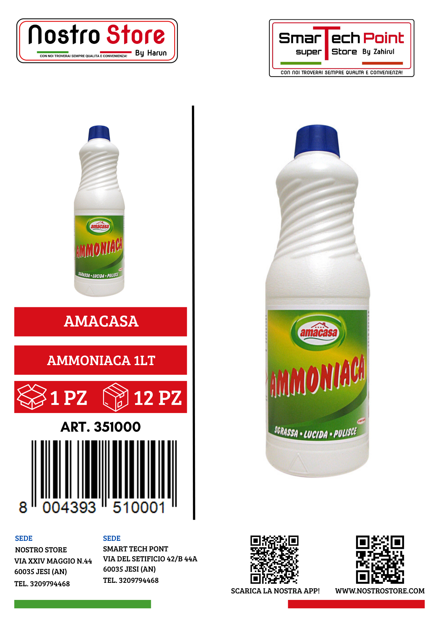 AMACASA AMMONIACA 1LT