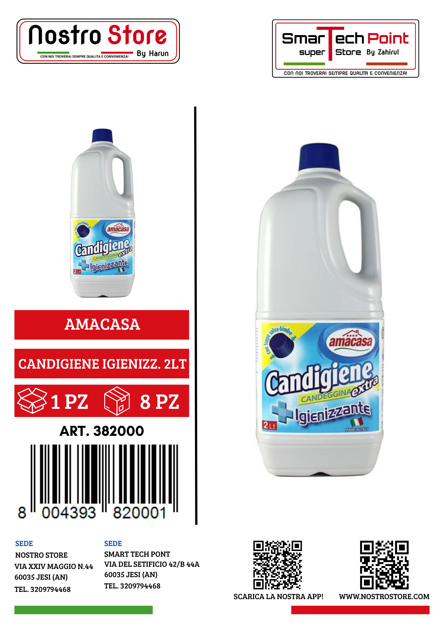 AMACASA CANDIGIENE IGIENIZZANTE 2LT