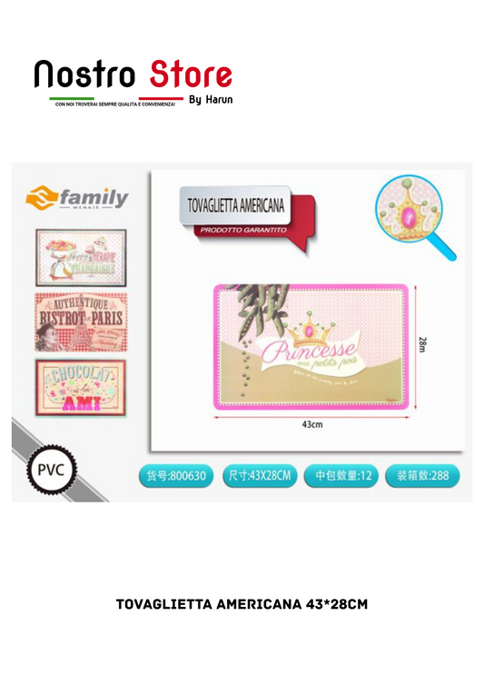 TOVAGLIETTA AMERICANA 43*28CM