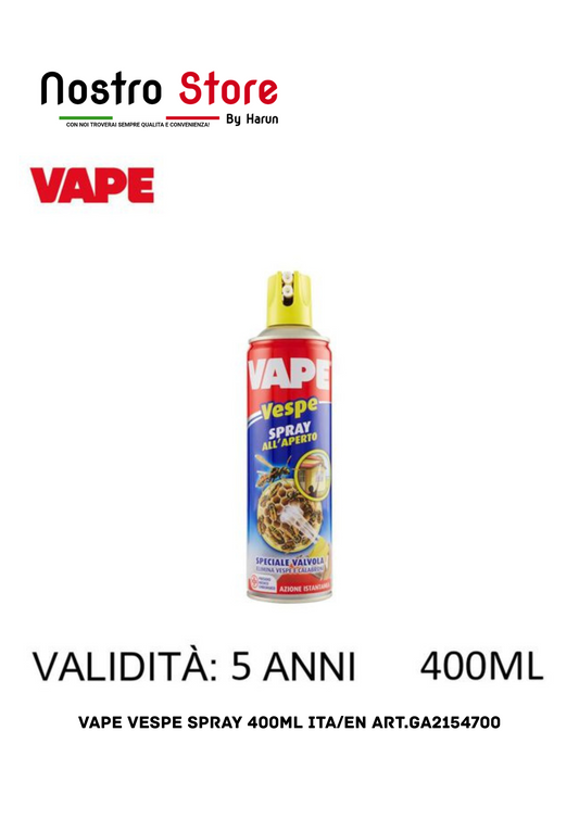 VAPE VESPE SPRAY 400ML ITA/EN ART.GA2154700