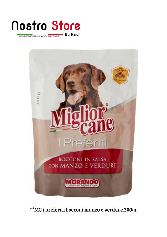 **MC i preferiti bocconi manzo e verdure.300gr