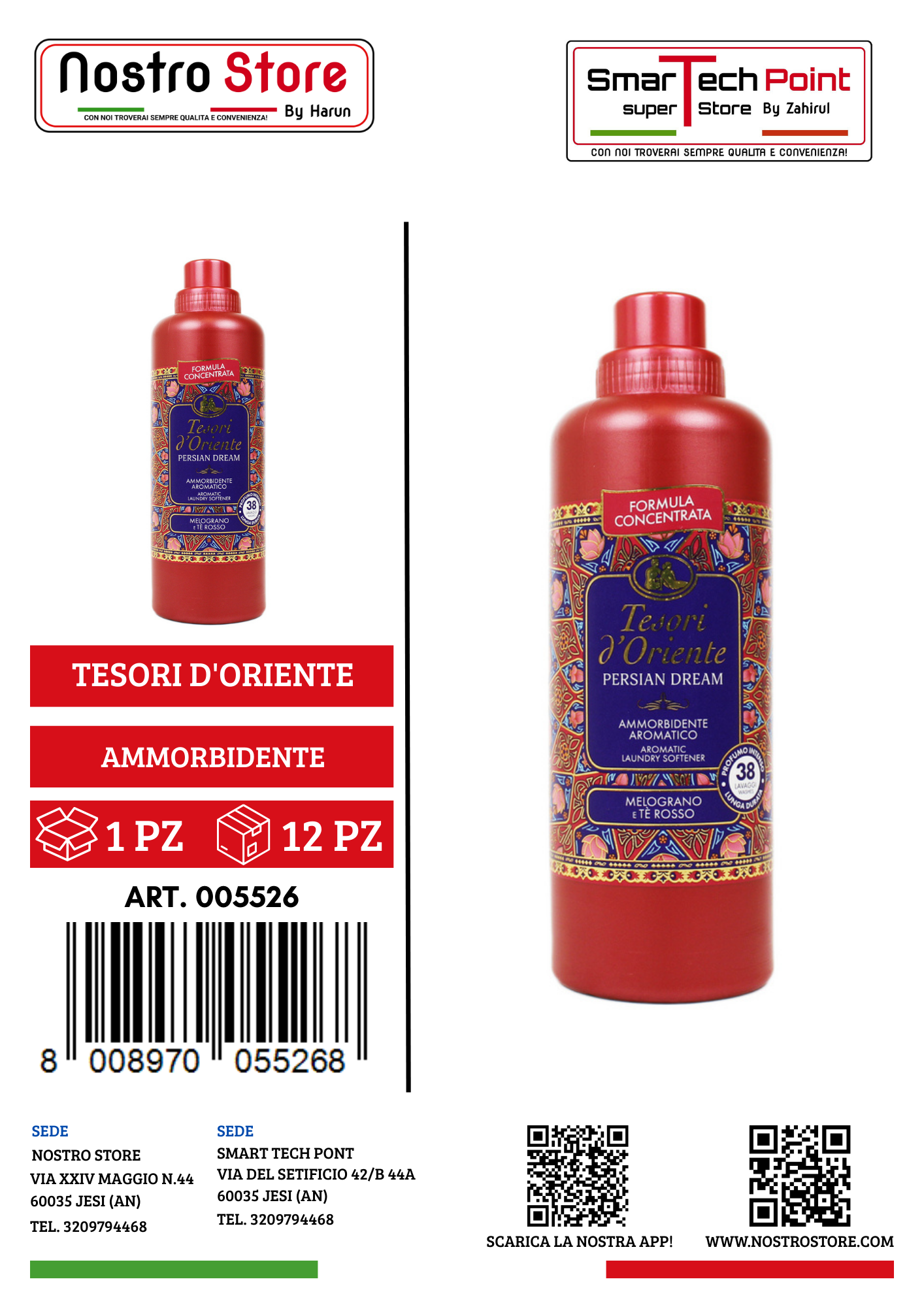 TESORI D'ORIENTE AMMORBIDENTE PERSIAN DREAM 760 ML