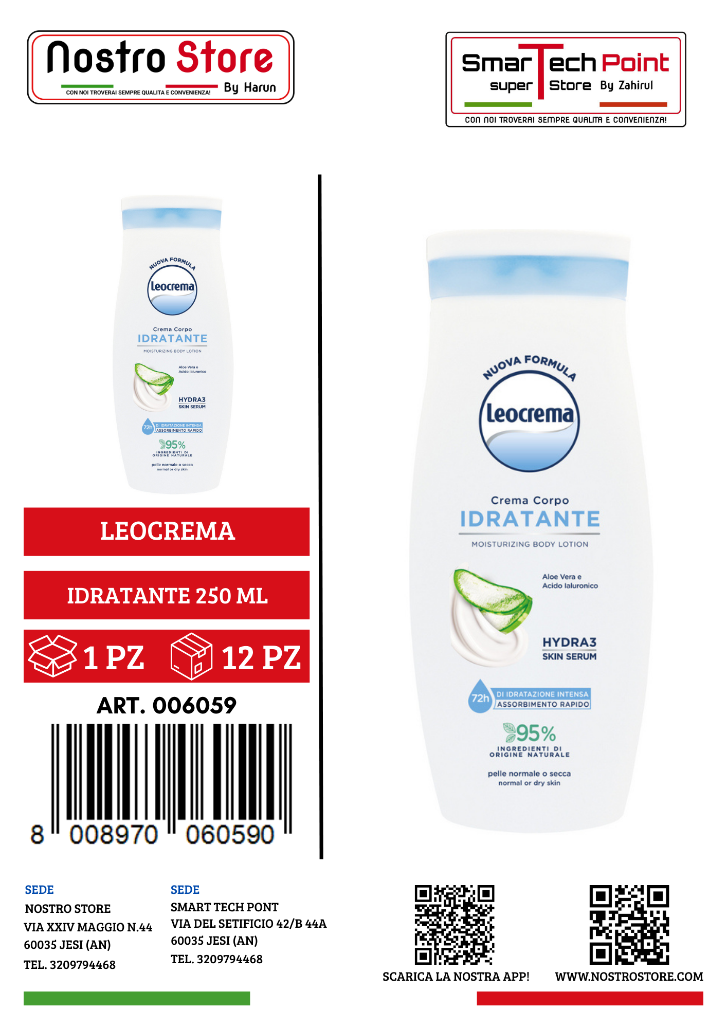 LEOCREMA CORPO FLUIDA IDRATANTE 250 ML