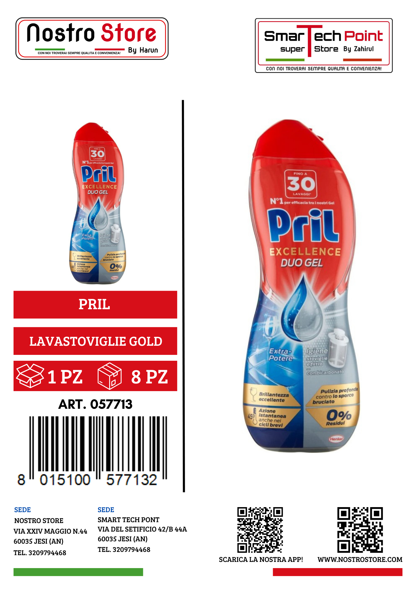 PRIL LAVASTOVIGLIE GOLD GEL IGIENE 540 ML 30 LAV.