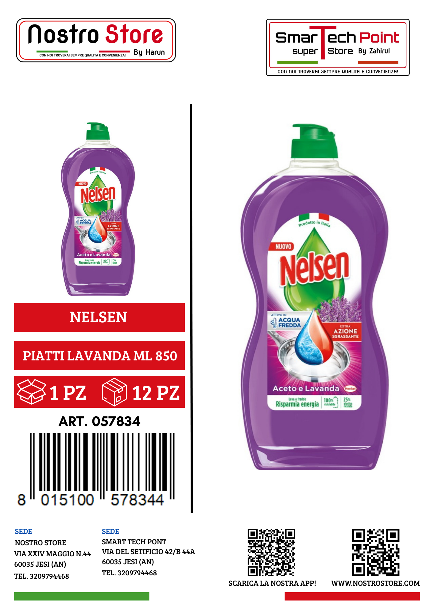 NELSEN PIATTI LAVANDA ML 850