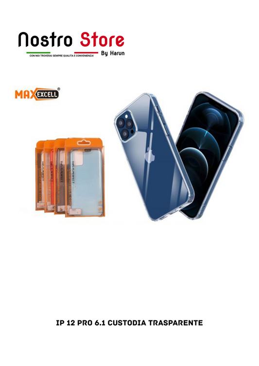 IP 12 PRO 6.1 CUSTODIA TRASPARENTE