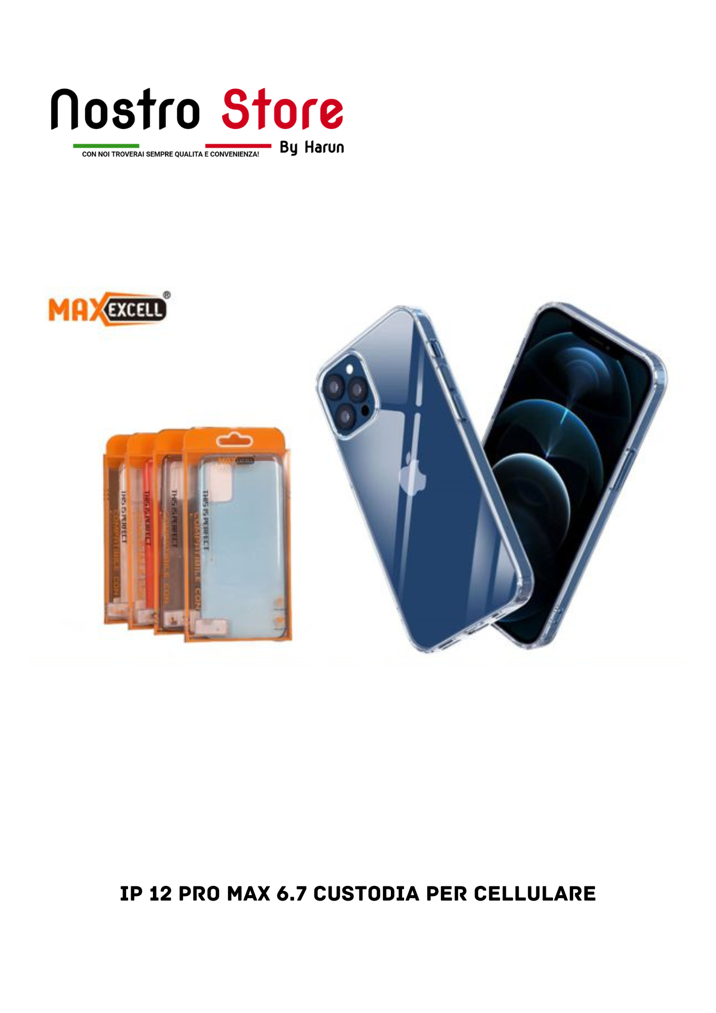 IP 12 PRO MAX 6.7 CUSTODIA PER CELLULARE