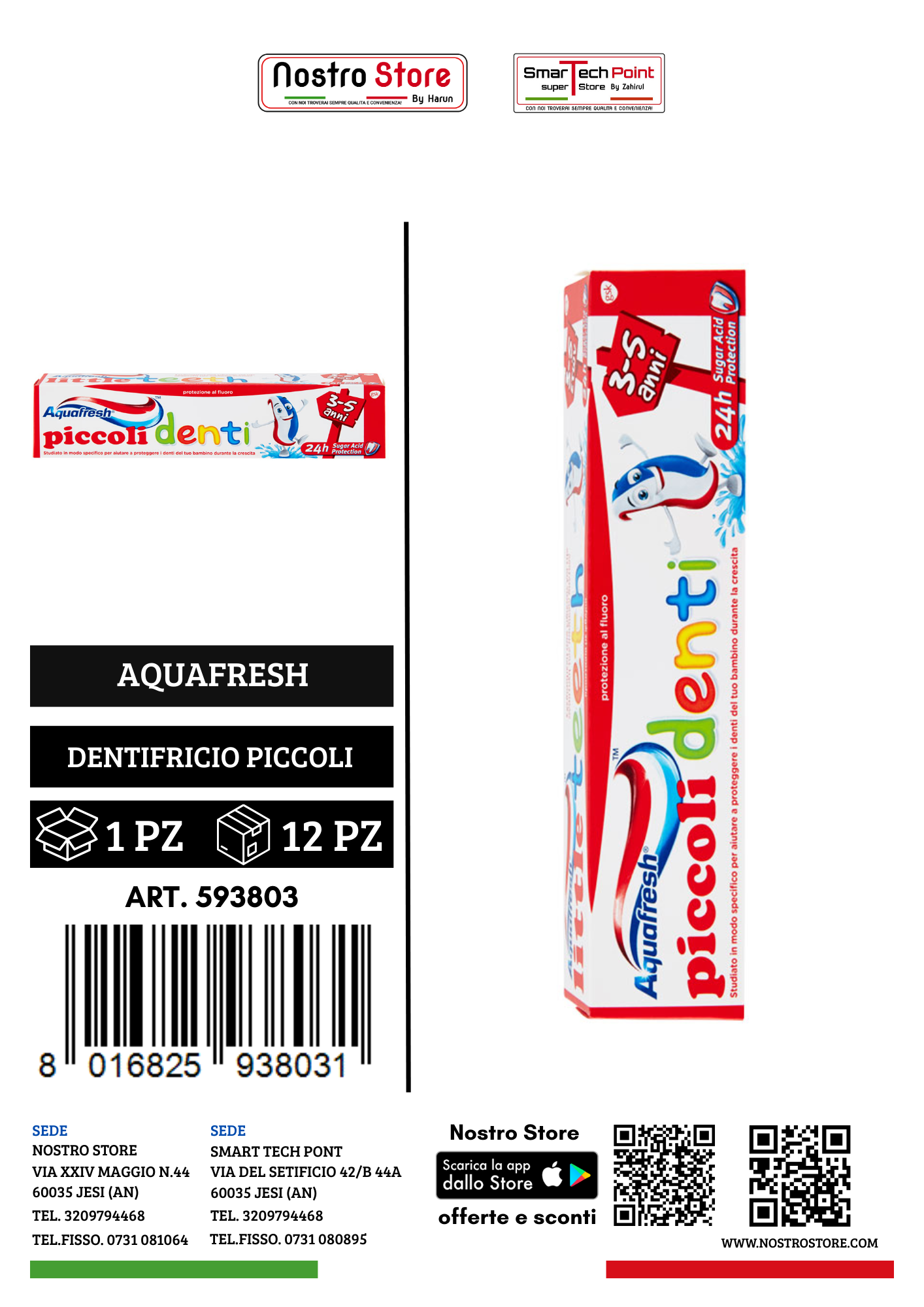 AQUAFRESH DENTIFRICIO PICCOLI DENTI 50 ML