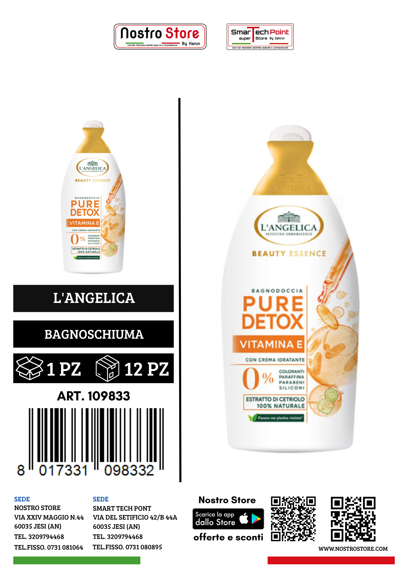 L'ANGELICA BAGNODOCCIA BEAUTY PURE DETOX 520ML