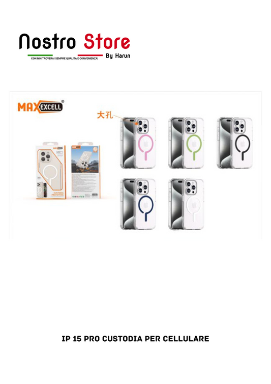 IP 15 PRO CUSTODIA PER CELLULARE