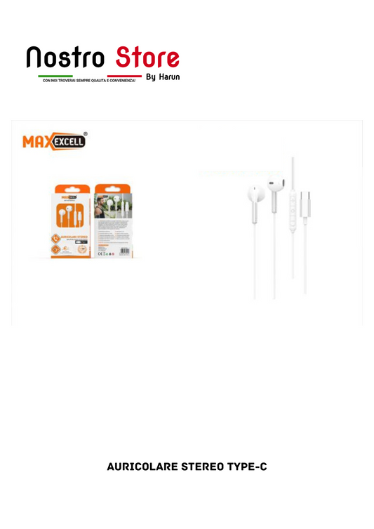 AURICOLARE STEREO TYPE-C