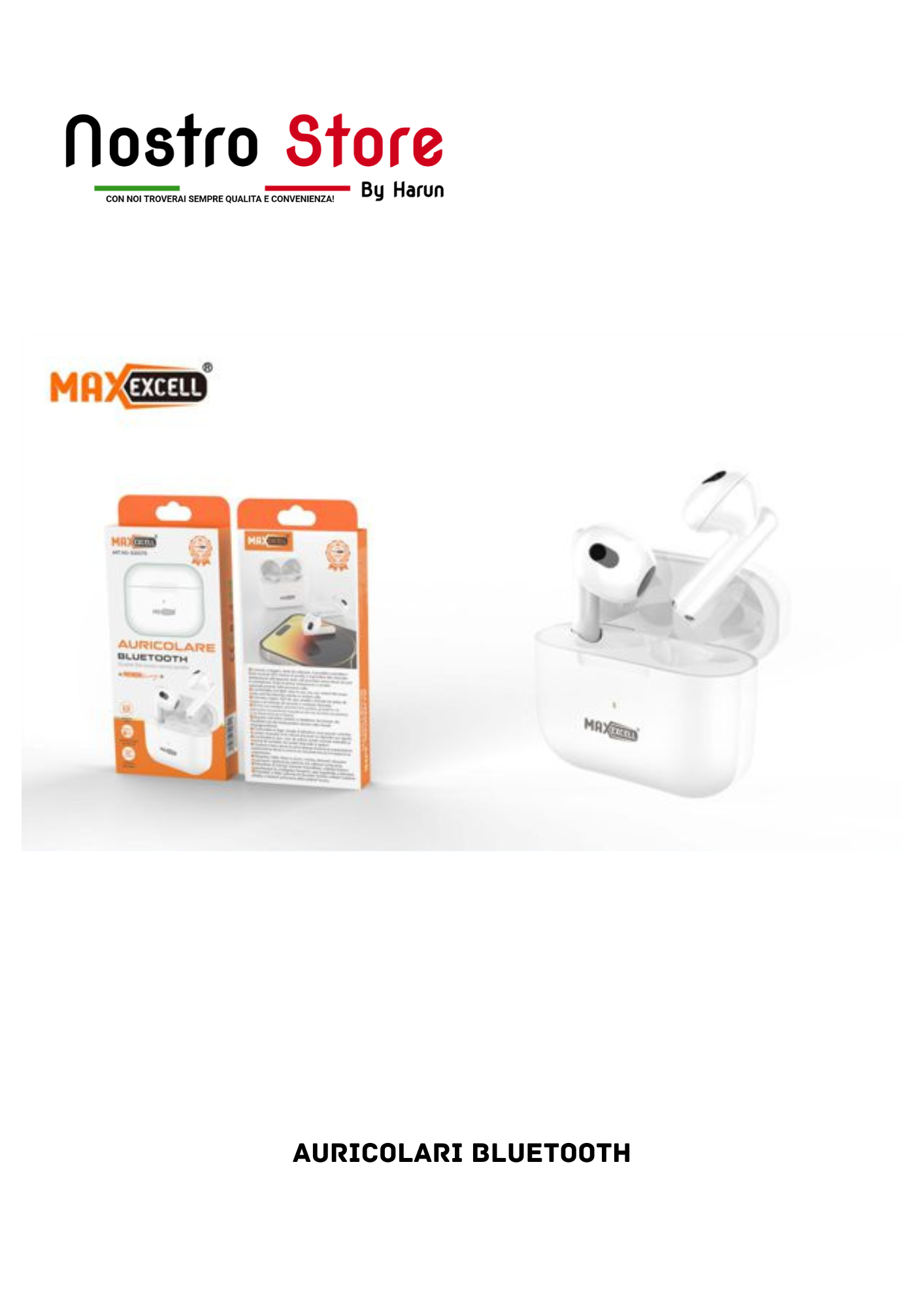 AURICOLARI BLUETOOTH