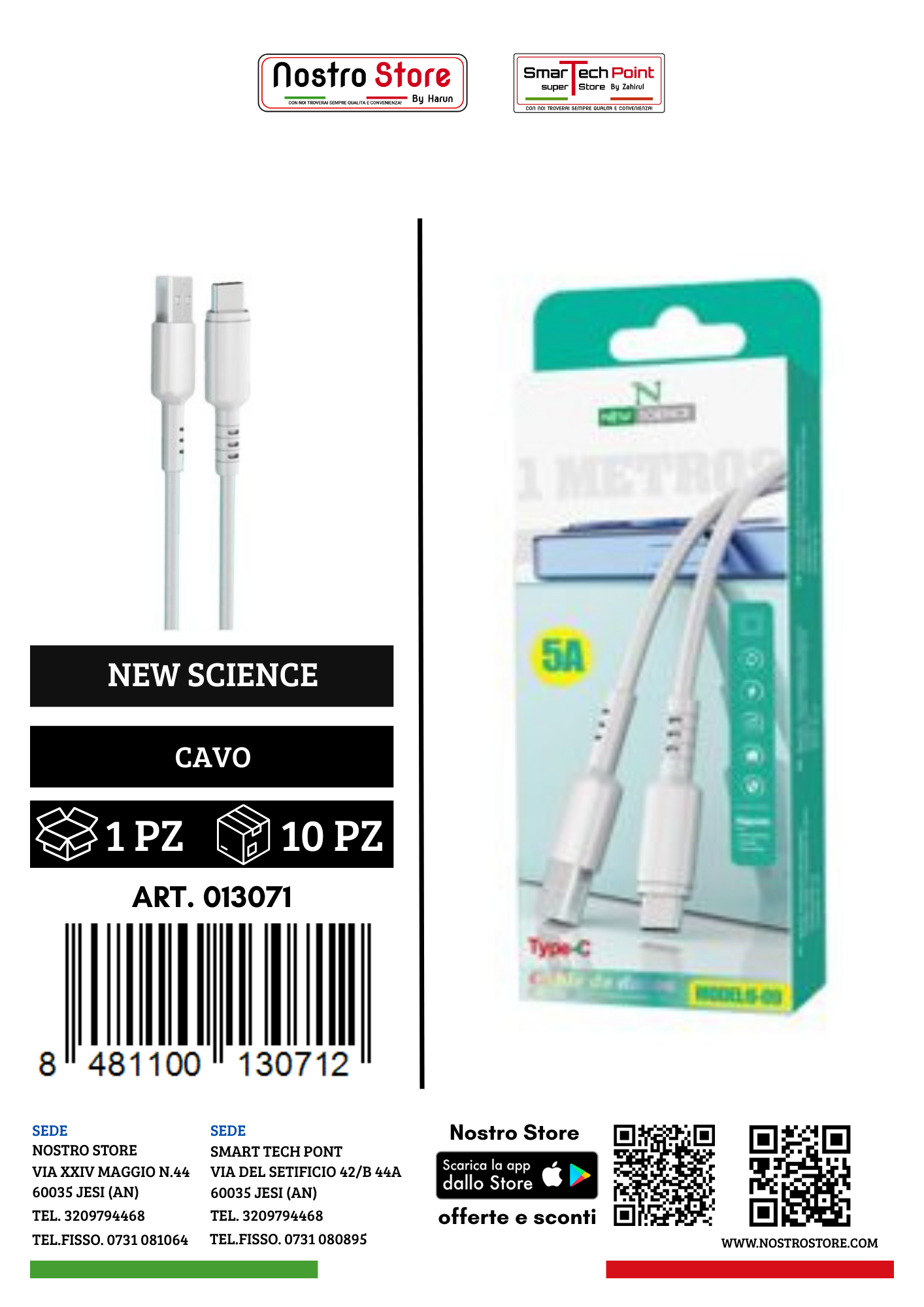 3A CAVO USB FOR TYPE-C