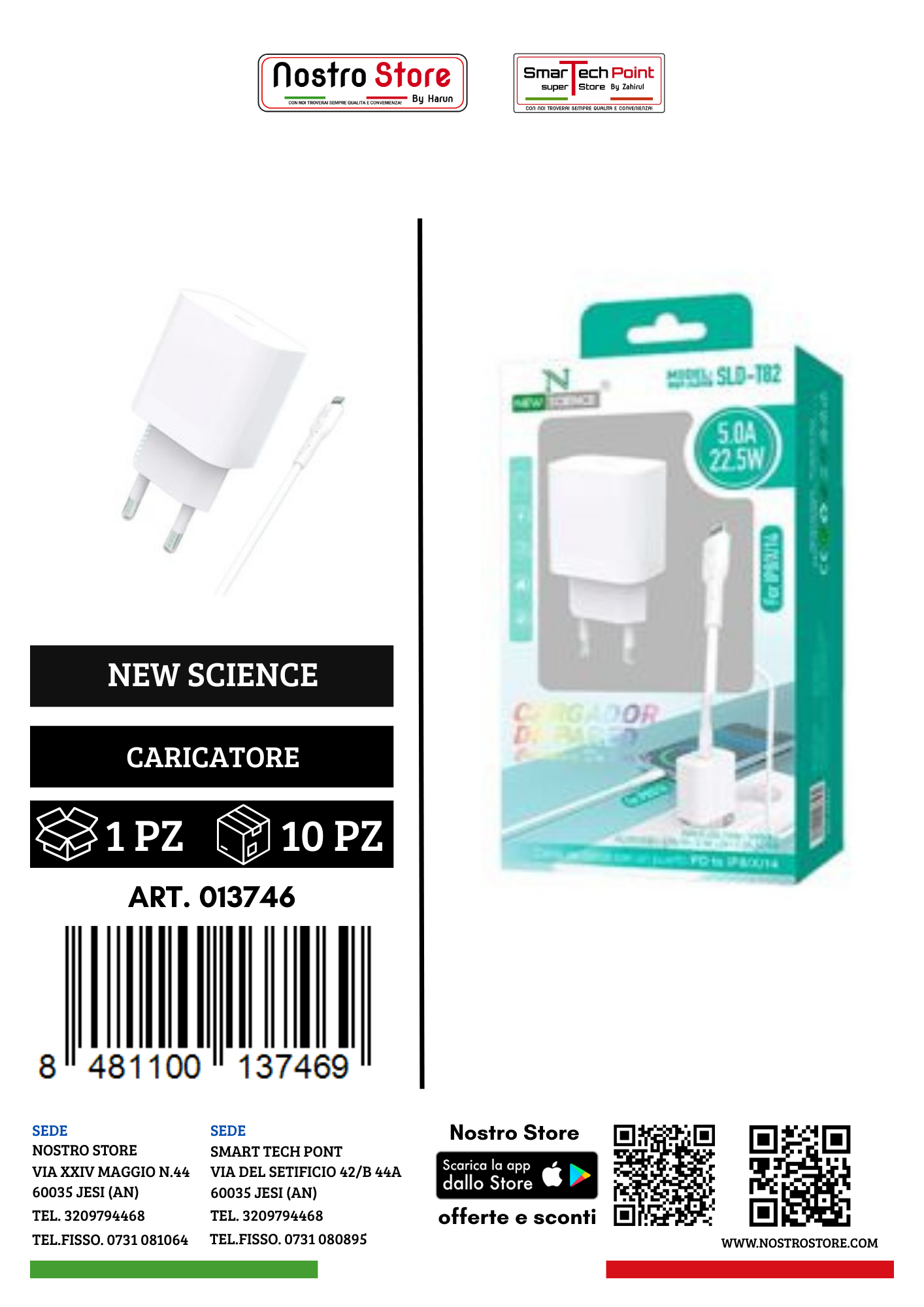 5.0A CARICATORE PD USB-C PER IPHONE 22.5W