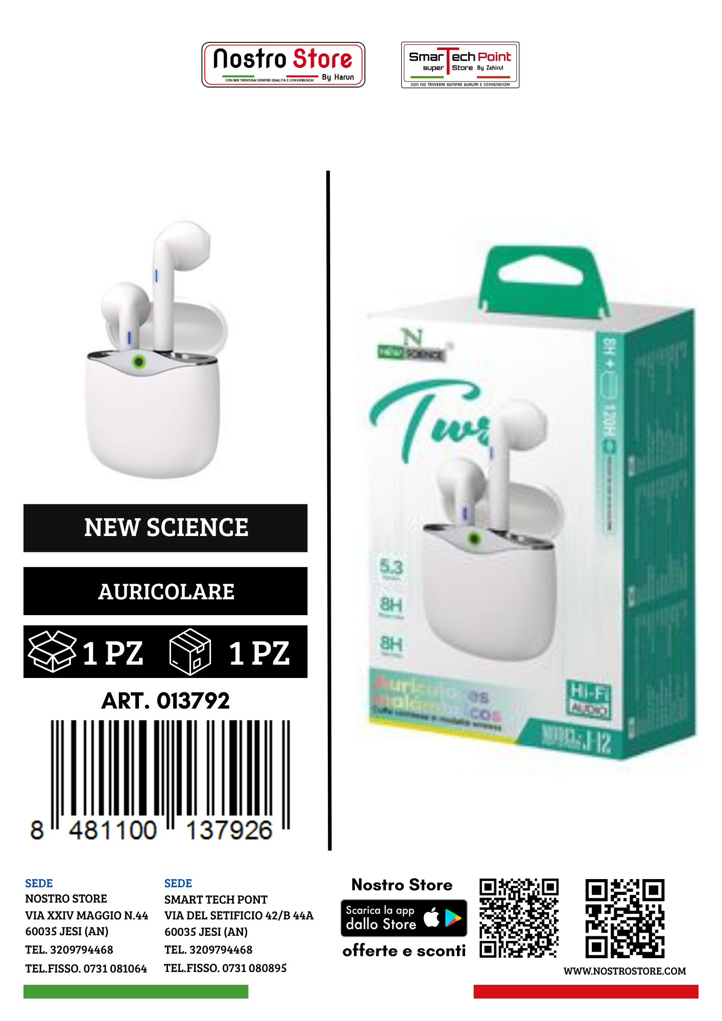 AURICOLARE BLUETOOTH