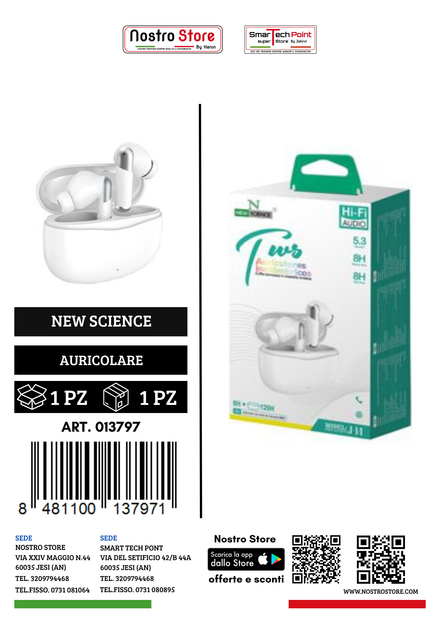 AURICOLARE BLUETOOTH