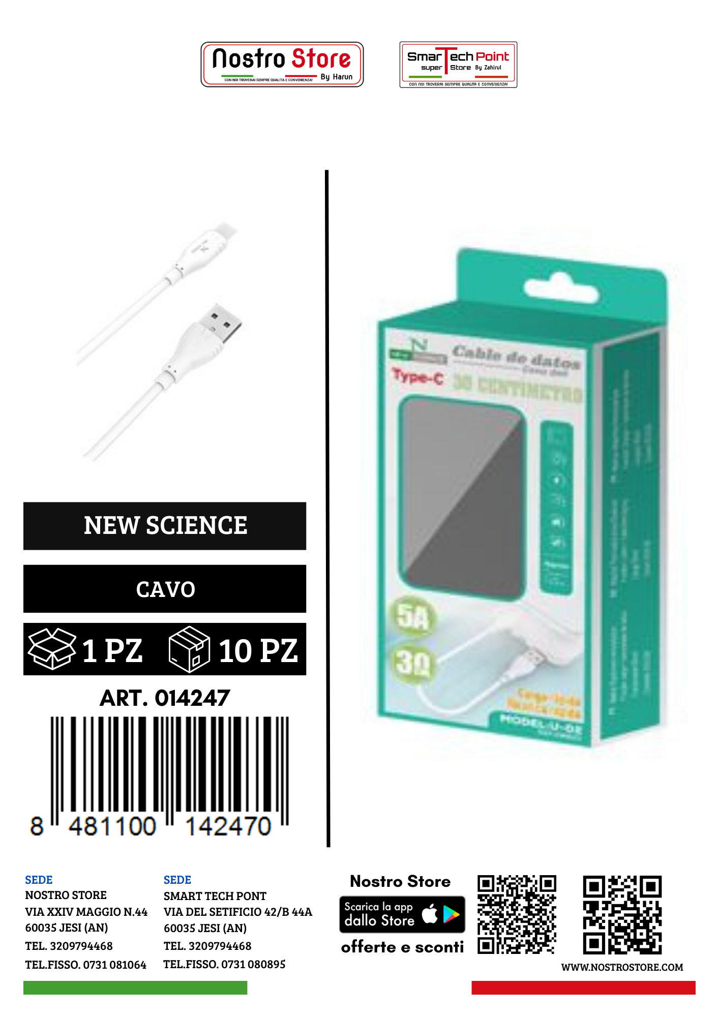 3.0A CAVO USB FOR MICRO 30CM