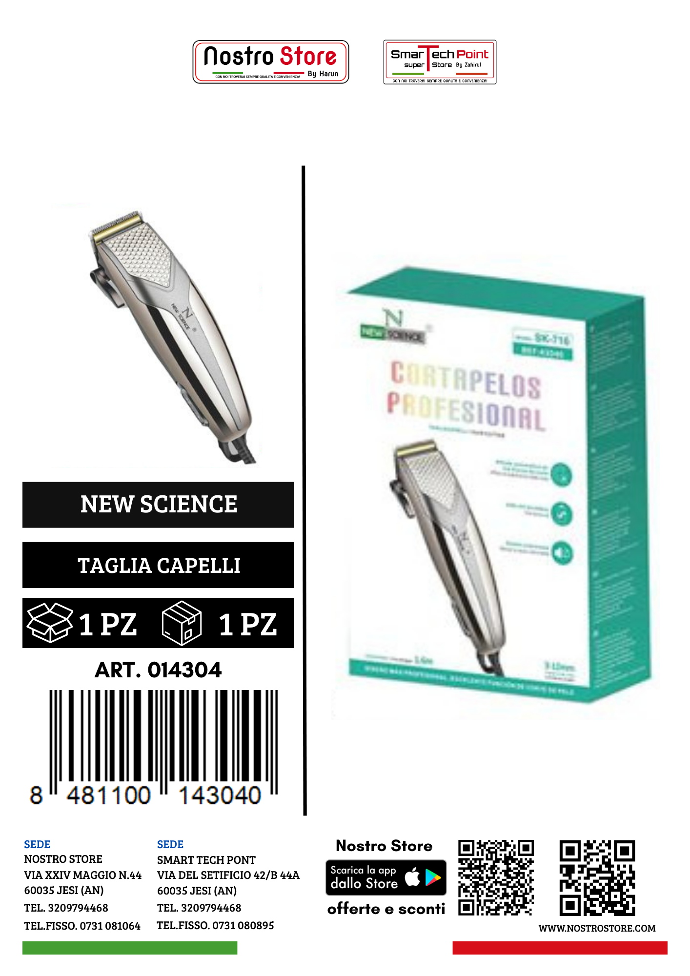 TAGLIACAPELLI PROFESSIONALE CON FILLI