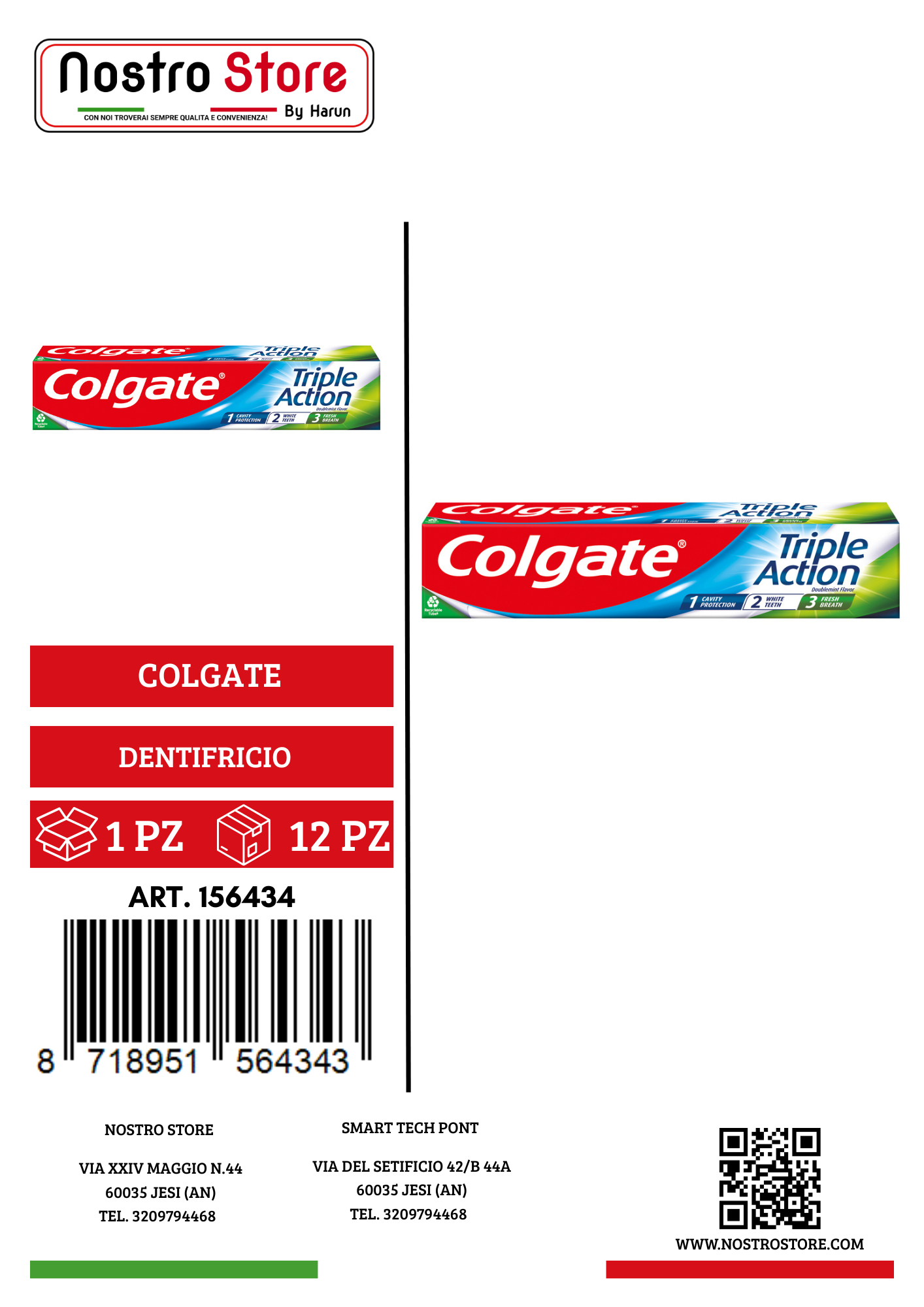 COLGATE DENTIFRICIO GEL TRIPLA AZ 75ML
