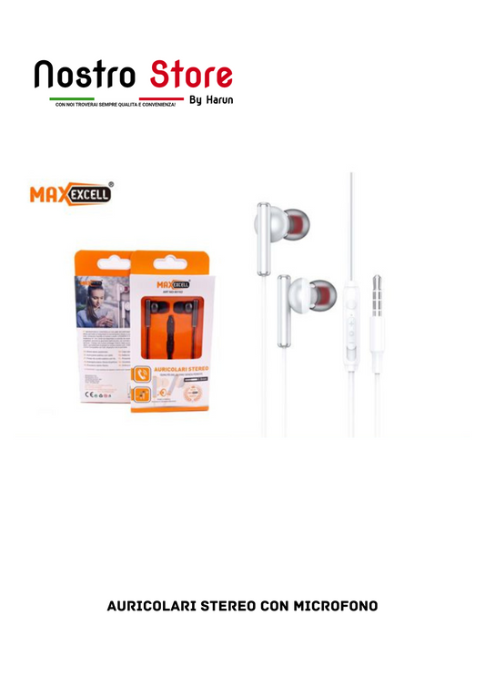 AURICOLARI STEREO CON MICROFONO