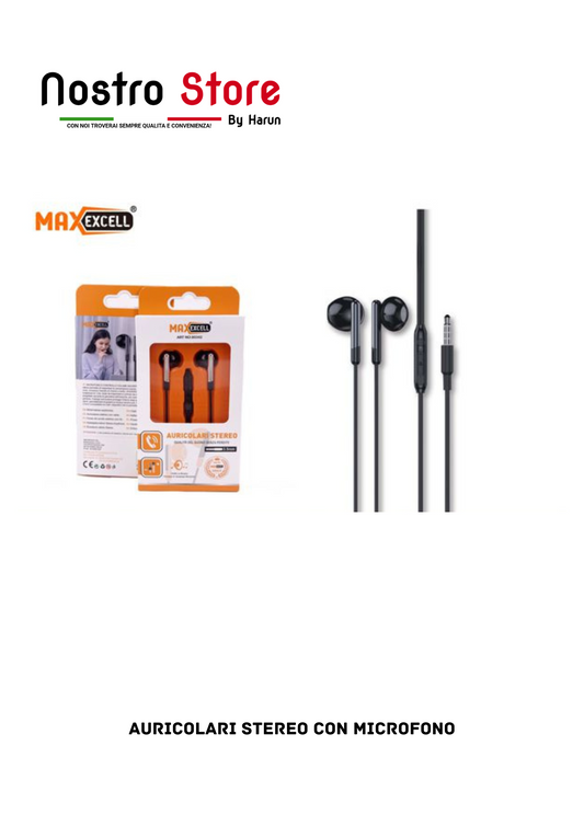 AURICOLARI STEREO CON MICROFONO
