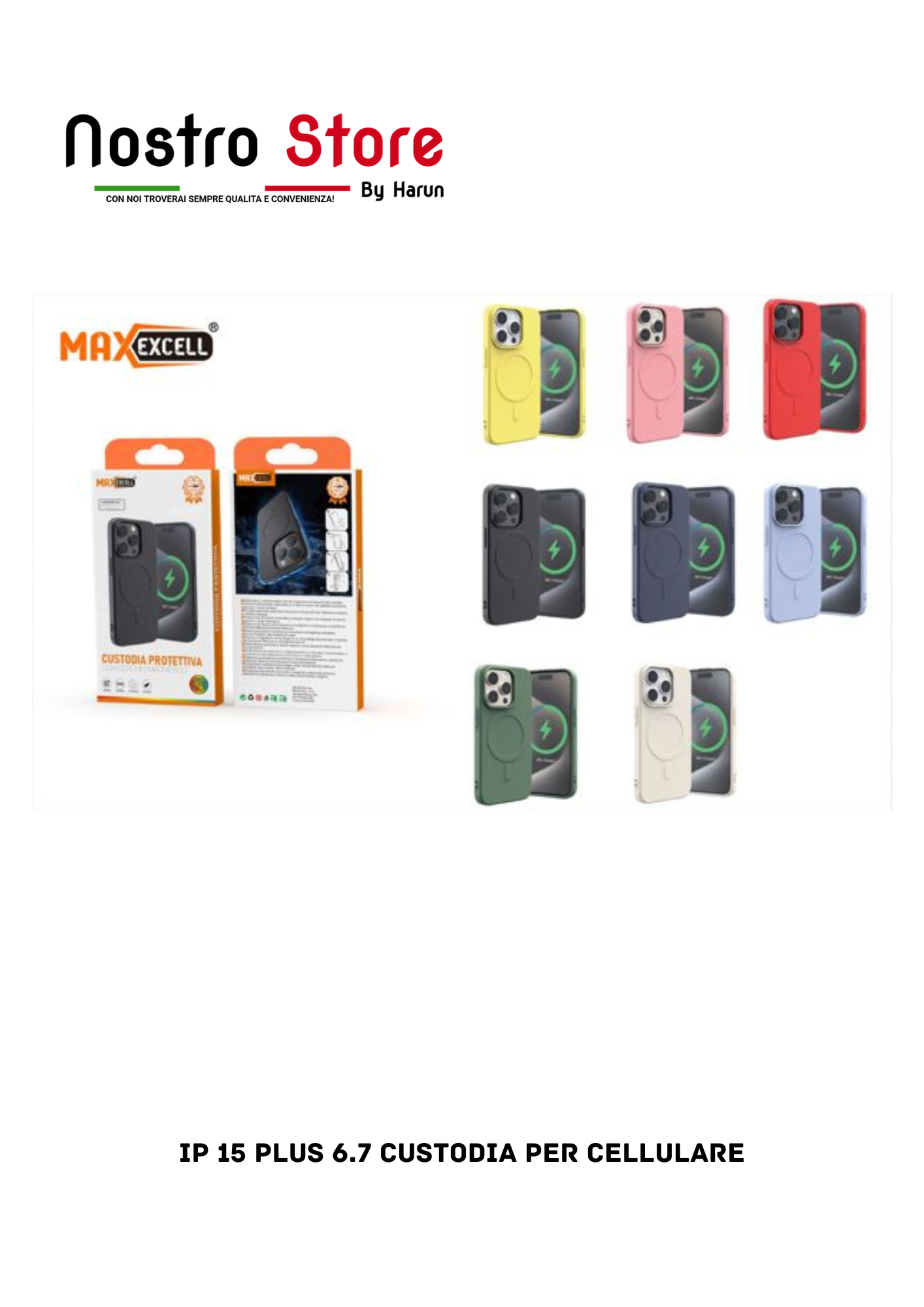 IP 15 PLUS 6.7 CUSTODIA PER CELLULARE