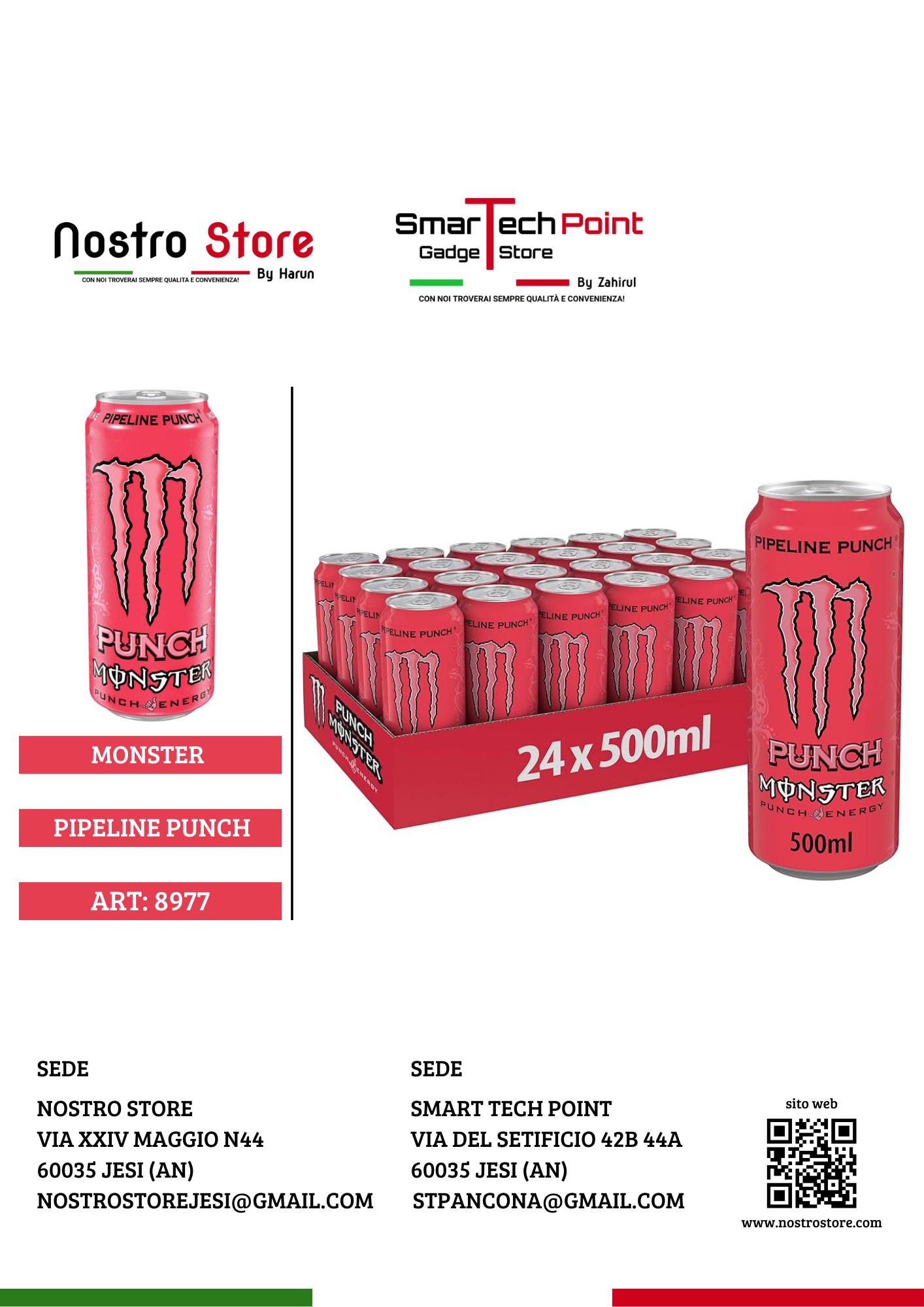 MONSTER PIPELINE PUNCH 500ML ITA