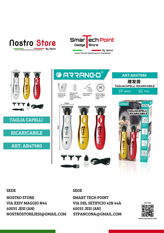 TAGLIA CAPELLI RACARICABILE