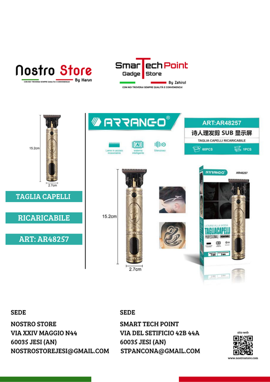 TAGLIA CAPELLI RICARICABILE