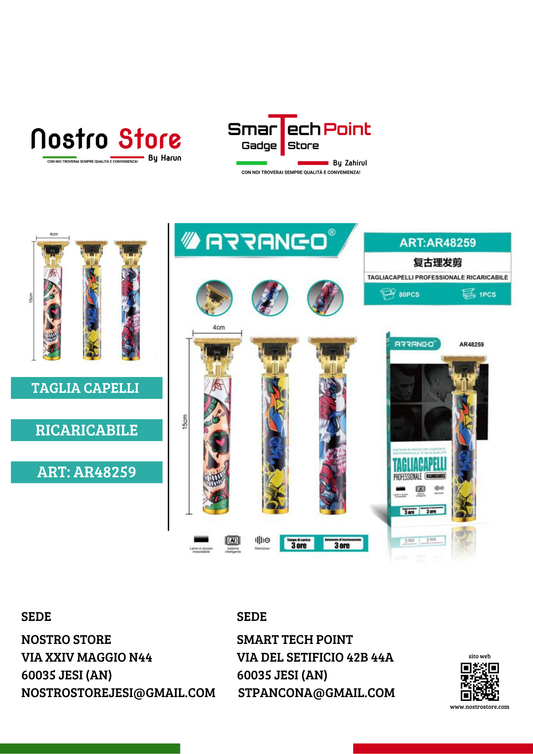 TAGLIA CAPELLI RICARICABILE