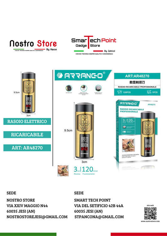 RASOIO RICARICABILE PROFESSIONALE