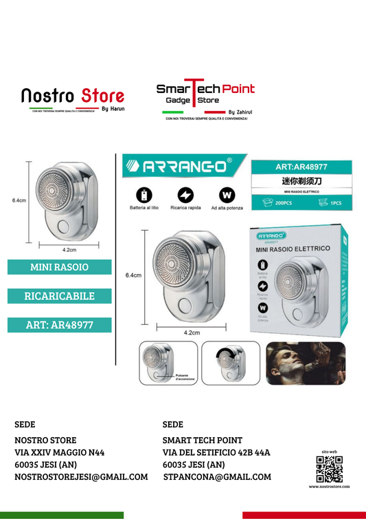 MINI RASOIO ELETTRICO RICARICABILE