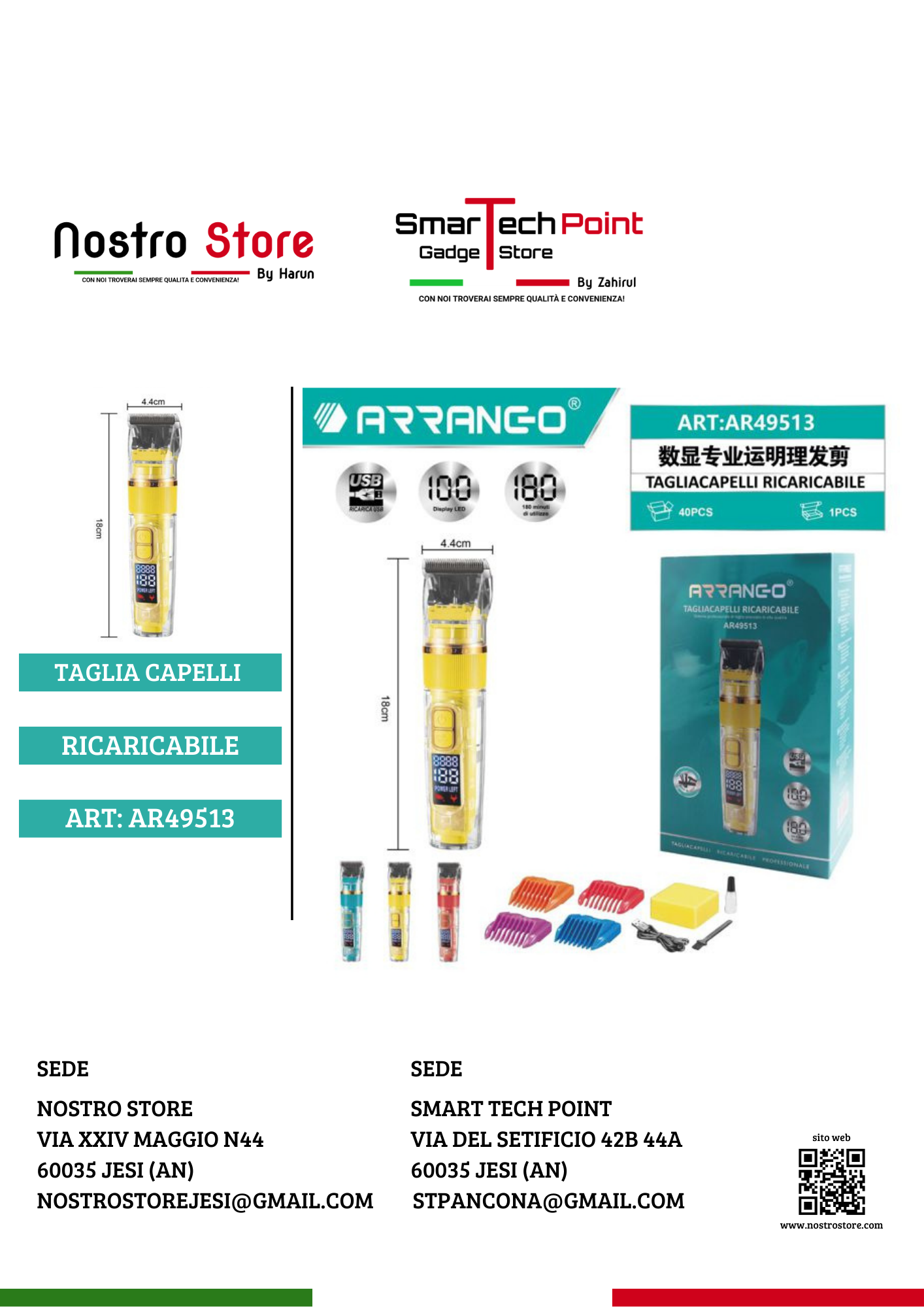 TAGLIA CAPELLI RACARICABILE
