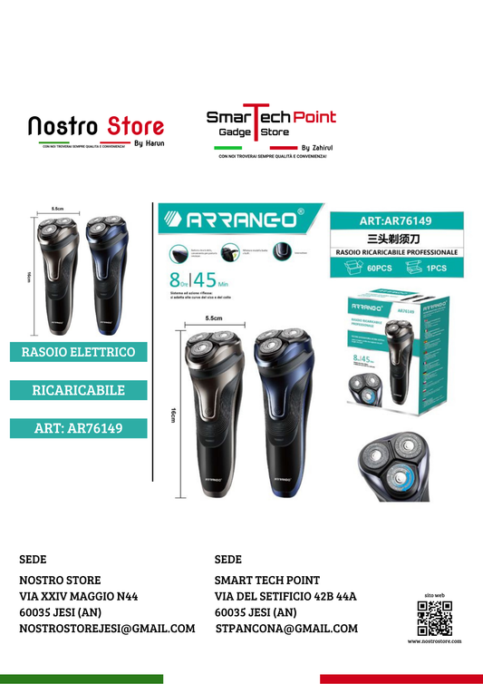 RASOIO RICARICABILE PROFESSIONALE