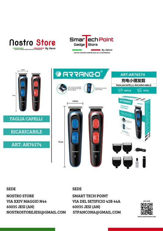 TAGLIA CAPELLI RACARICABILE