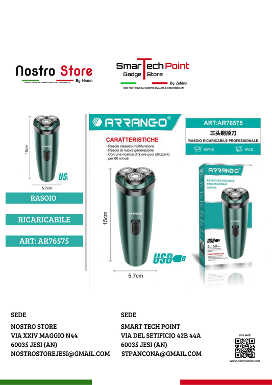 RASOIO RICARICABILE PROFESSIONALE