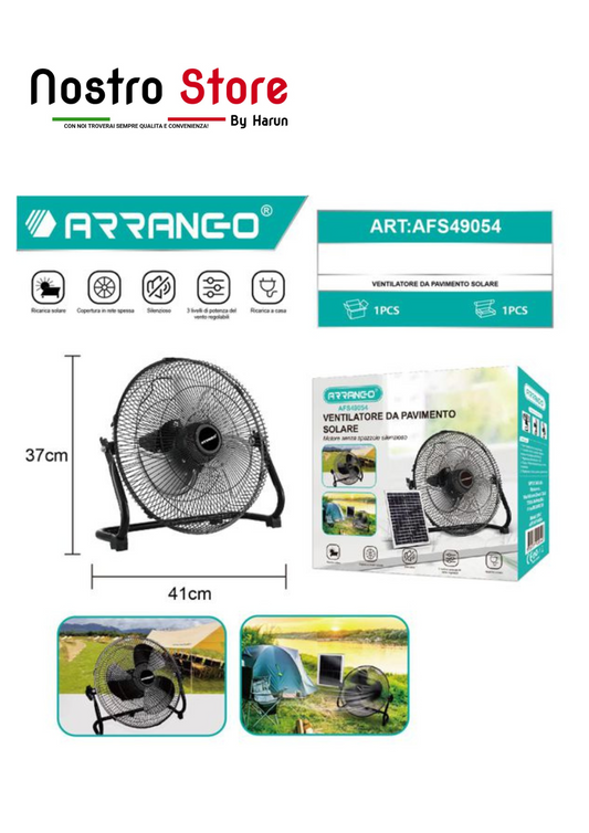 VENTILATORE DA PAVIMENTO SOLARE