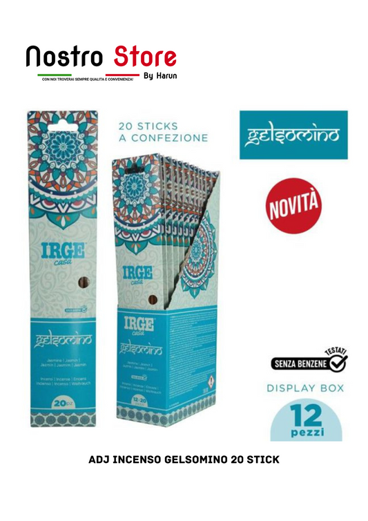 ADJ INCENSO GELSOMINO 20 STICK