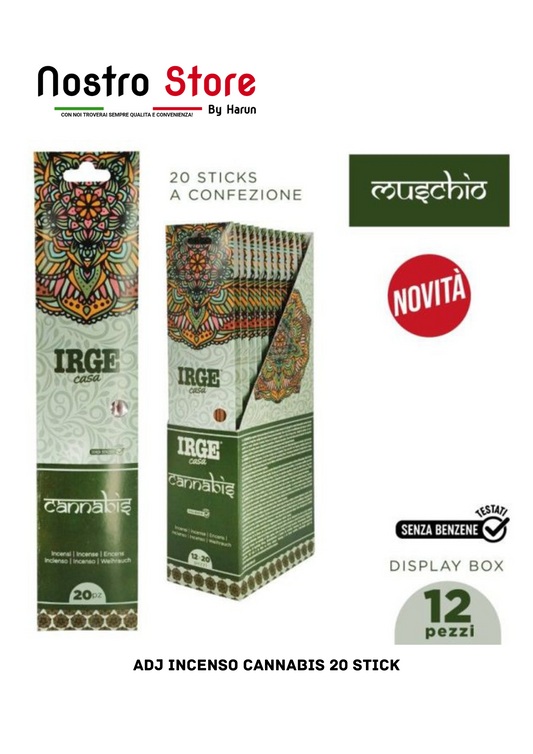 ADJ INCENSO CANNABIS 20 STICK