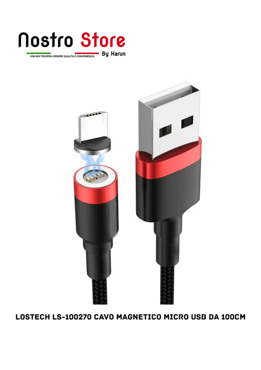 LOSTECH LS-100270 CAVO MAGNETICO MICRO USB DA 100CM