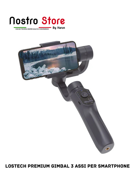 LOSTECH PREMIUM GIMBAL 3 ASSI PER SMARTPHONE