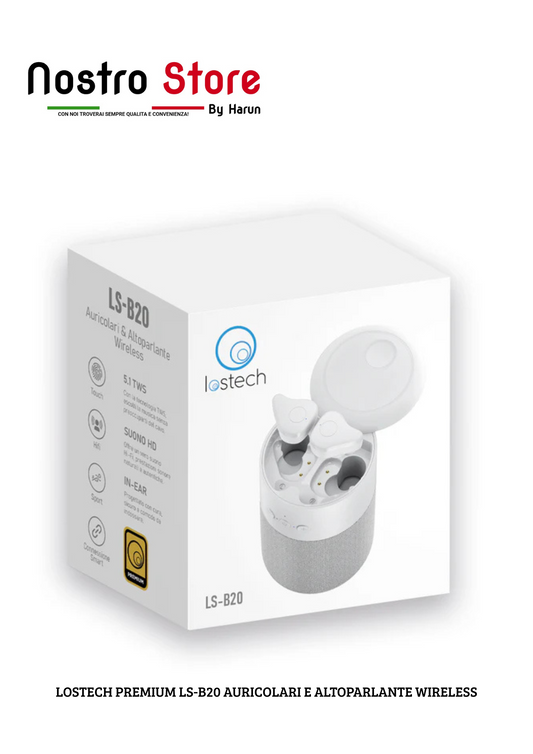 LOSTECH PREMIUM LS-B20 AURICOLARI E ALTOPARLANTE WIRELESS