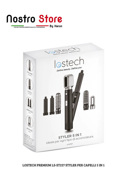 LOSTECH PREMIUM LS-ST227 STYLER PER CAPELLI 5 IN 1
