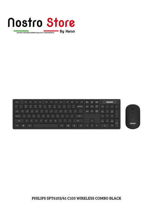 PHILIPS SPT6103/61 C103 WIRELESS COMBO BLACK