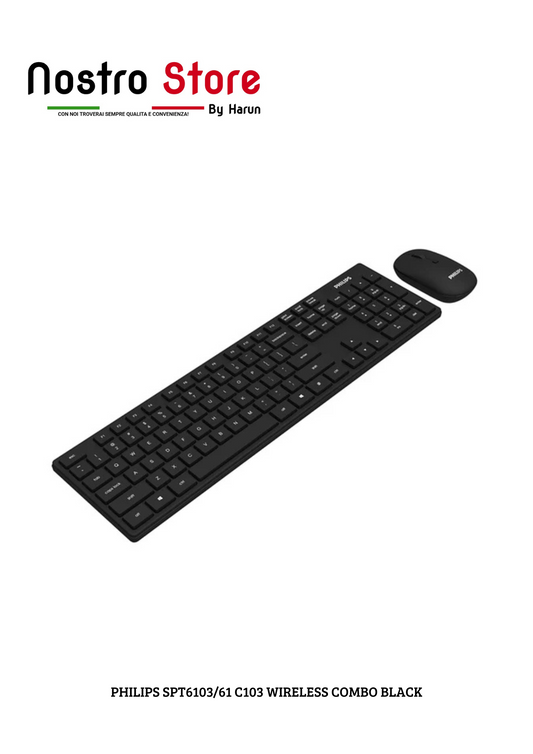 PHILIPS SPT6103/61 C103 WIRELESS COMBO BLACK