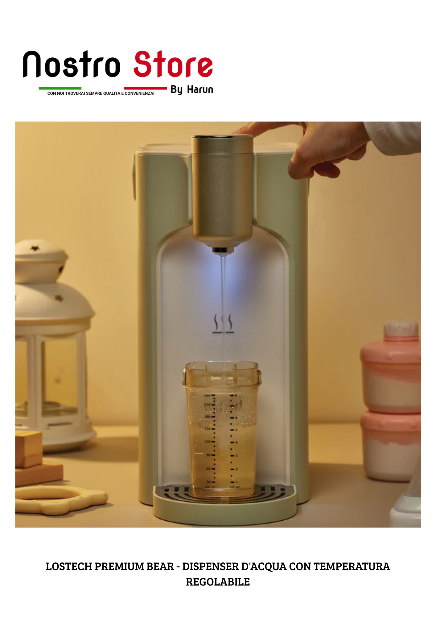 LOSTECH PREMIUM BEAR - DISPENSER D'ACQUA CON TEMPERATURA REGOLABILE